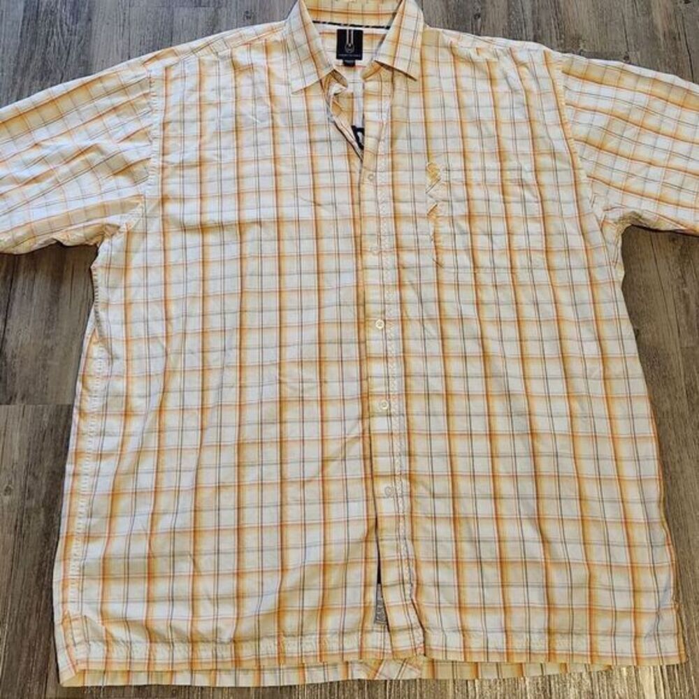 Phat Farm Vintage Plaid Botton‎ up shirt size 3XL.
